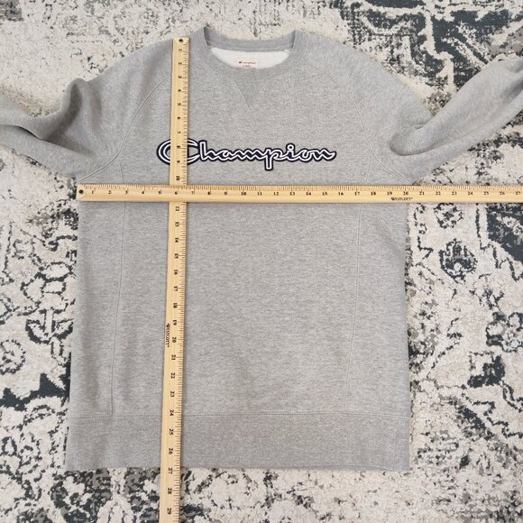 Champion Men's Authentic Athletic Sweatshirt Size S Gray Cotton Blend Activewear - Picture 6 of 8